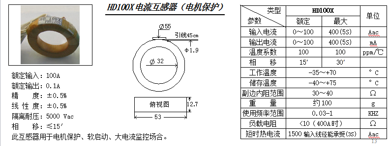 HD100X參數